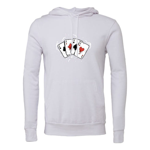 Cartoon Playing Cards A Decal Bella canvas hoodie 3719